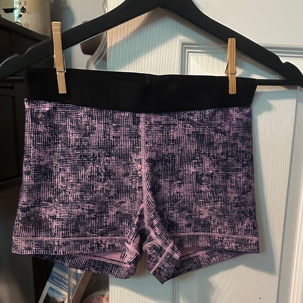 Under Armour Pink, Purple, and Black Athletic Shorts